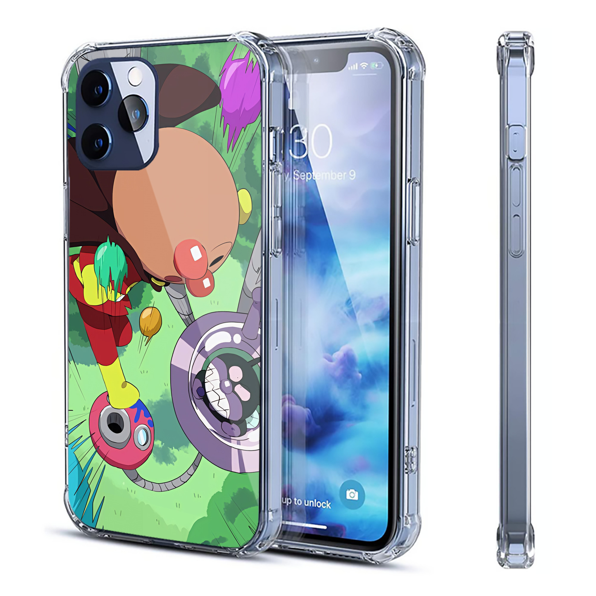 （画像用） アンパンマン Anpanman 【iPhone 12シリーズ対応】透明スマホケース（クリアソフトケース）